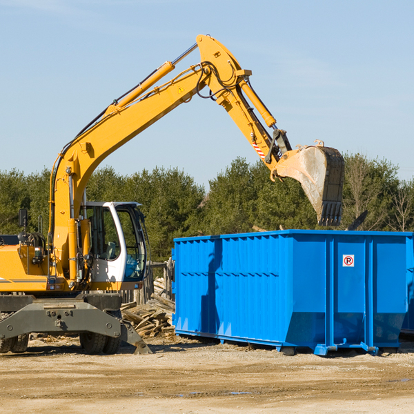 can i request a rental extension for a residential dumpster in Peach Springs